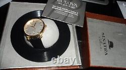 Montre Bulova 97B204 pour homme style classique de Frank Sinatra avec bracelet en cuir noir