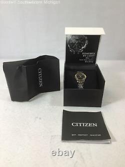 Montre Citizen Eco-Drive Silhouette Diamond pour femme en deux tons EM1014-50E NOUVEAU