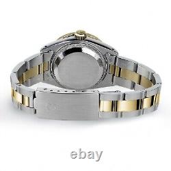 Montre Rolex Datejust 26 mm avec cadran en perle de Tahiti et diamants, bracelet Oyster en deux tons