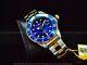 Montre Bracelet Bicolore Automatique Pour Plongeur Grand Pro De 47 Mm Pour Hommes Invicta Avec Cadran Bleu
