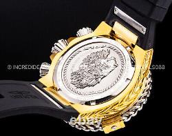 Montre chronographe suisse Invicta RESERVE BOLT HERCULES avec cadran noir plaqué or 18 carats