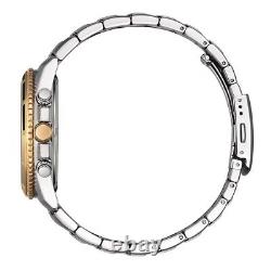 Montre pour homme Citizen Quartz Chronographe Cadran gris Bracelet bicolore AN8204-59H