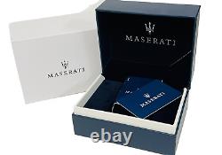 Montre pour homme Maserati Stile 45 mm avec cadran chronographe bicolore bleu