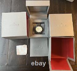 Nouvelle montre en acier inoxydable bicolore avec chronographe et diamants de la collection Michele Sport Sail MOP
