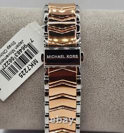 Nouvelle montre pour femme Michael Kors Whitney Chronographe en acier bicolore Mk7225