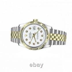 Rolex Datejust 36 MM Cadran Jubilé Diamant Blanc Bracelet Jubilé Bicolore Montre