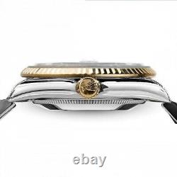 Rolex Datejust 36 MM Cadran Rose avec Diamants, Bracelet Jubilé Bicolore
